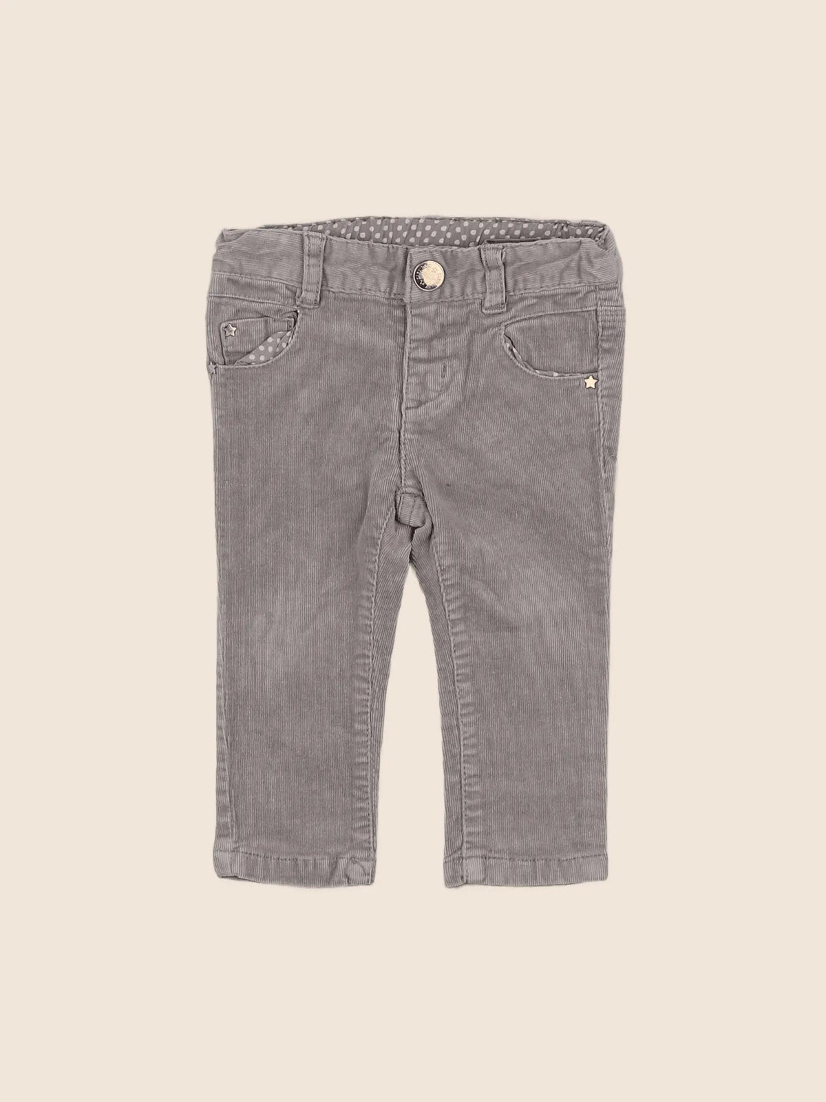 Zara - pantalon gris - 6/9 mois