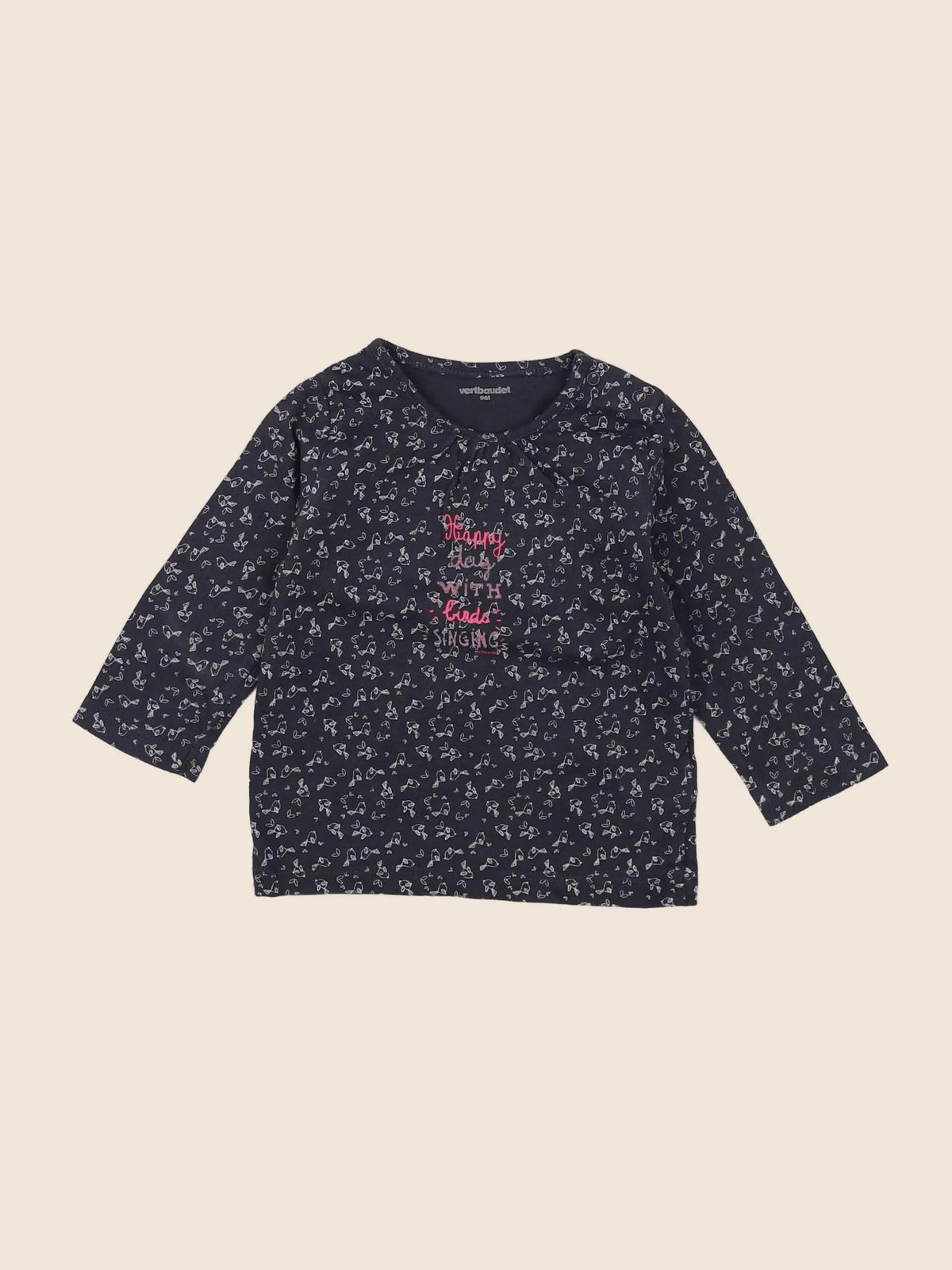 Vertbaudet - tee-shirt gris - 9 mois