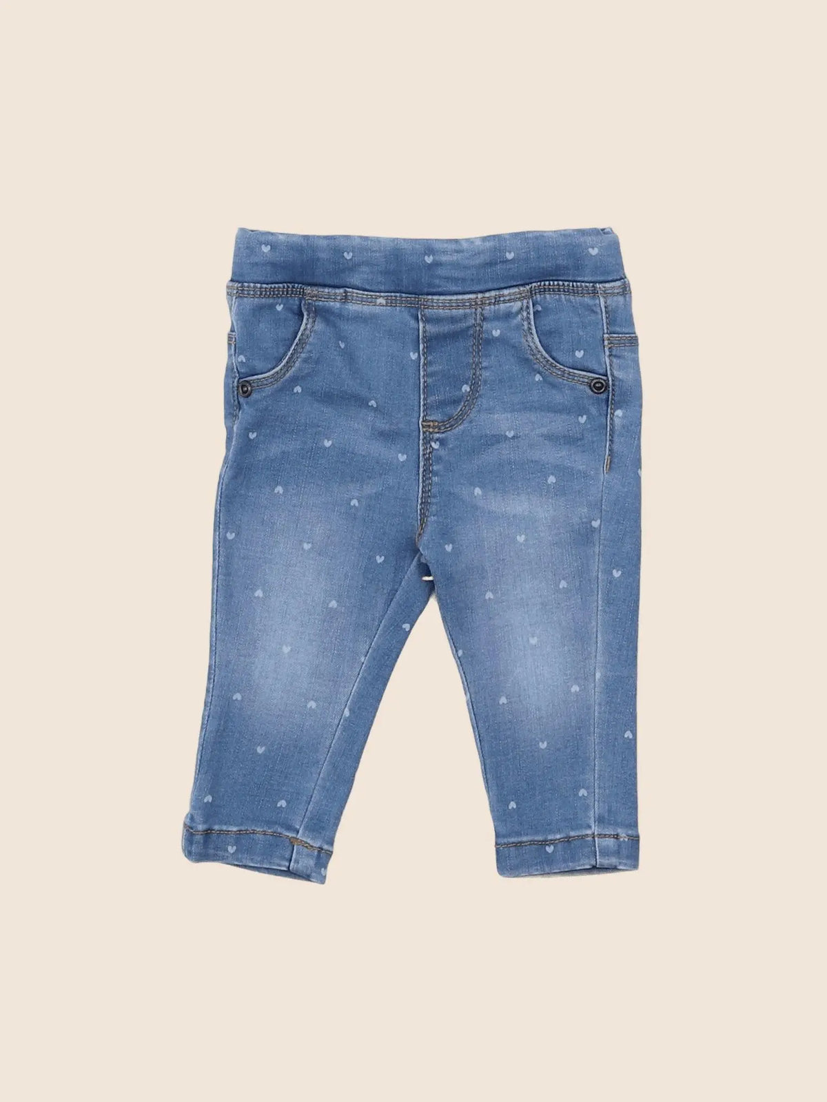 Vertbaudet - jegging bleu - 3 mois