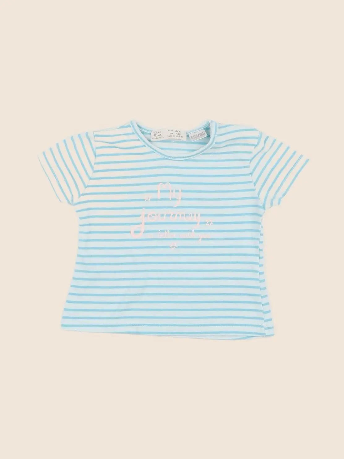 Zara - tee-shirt bleu - 3/6 mois