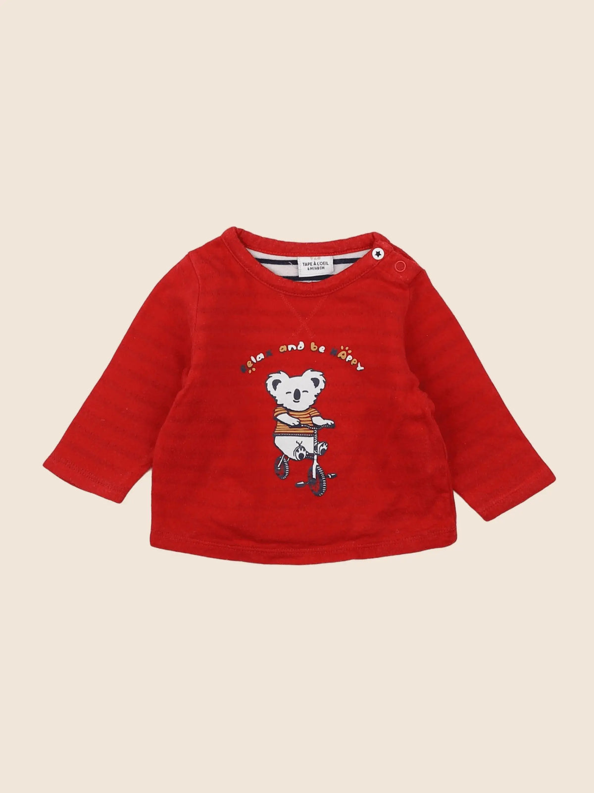 Tape à l'oeil - tee-shirt rouge - 6 mois