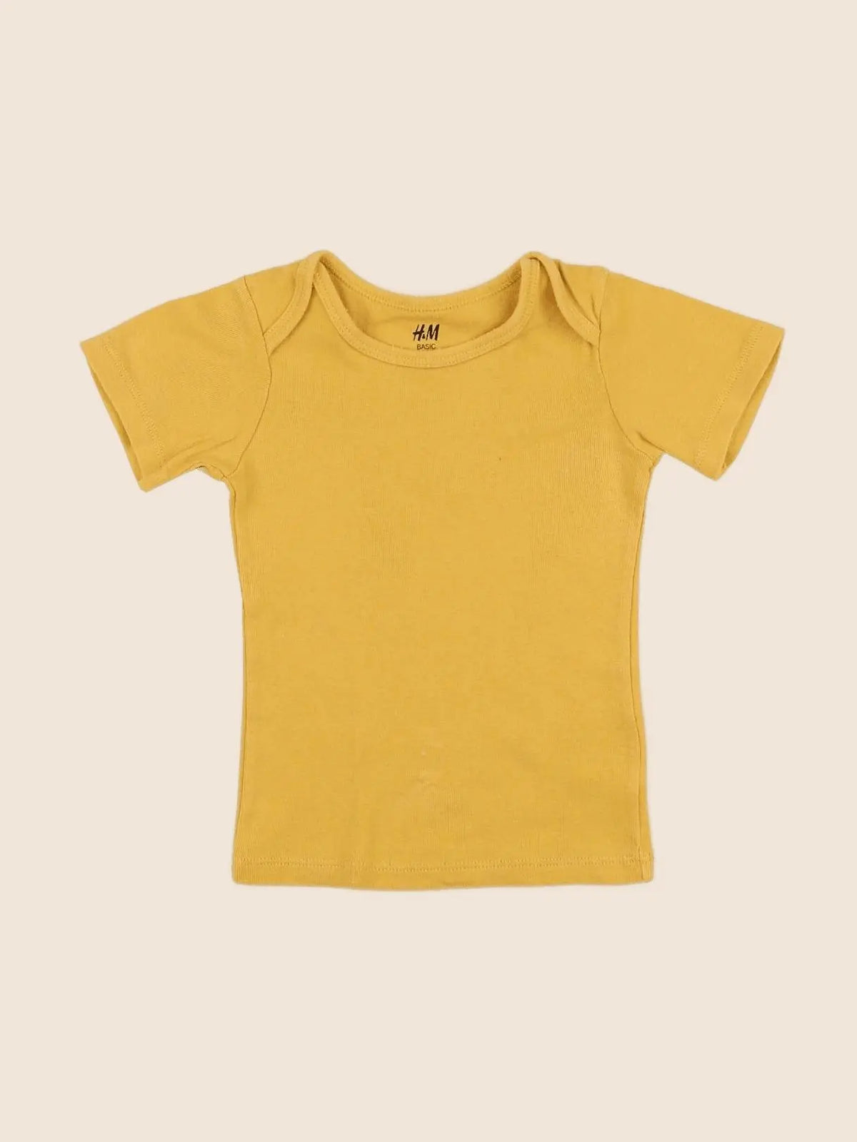 H&M - maillot de corps jaune - 6/9 mois