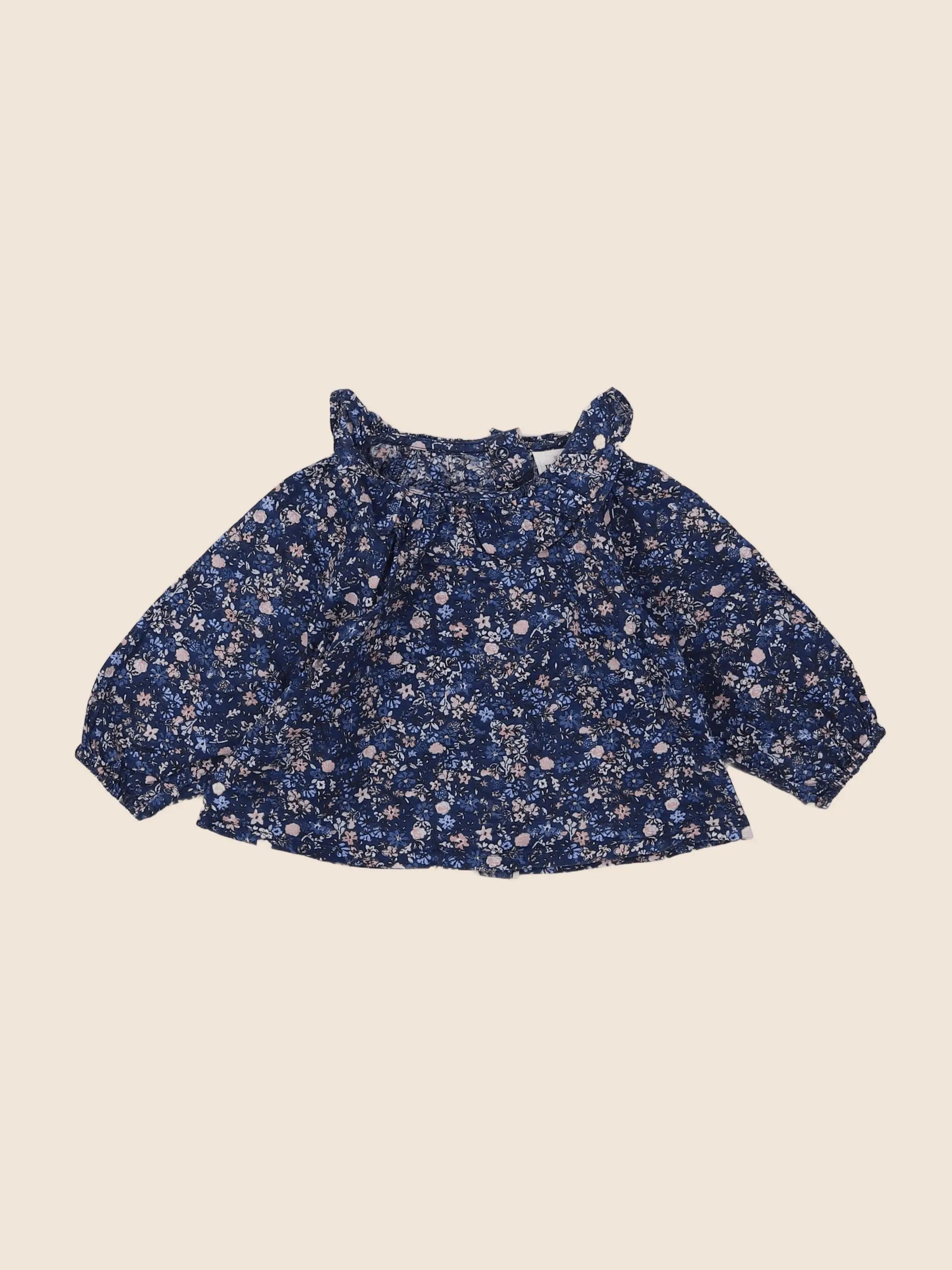 Tape à l'oeil - blouse bleu, rose - 3 mois