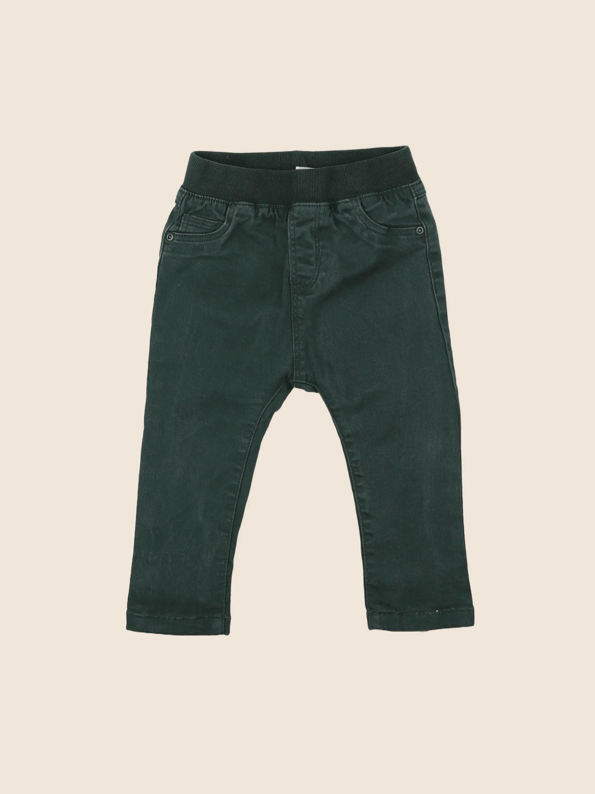 H&M - pantalon vert - 9/12 mois