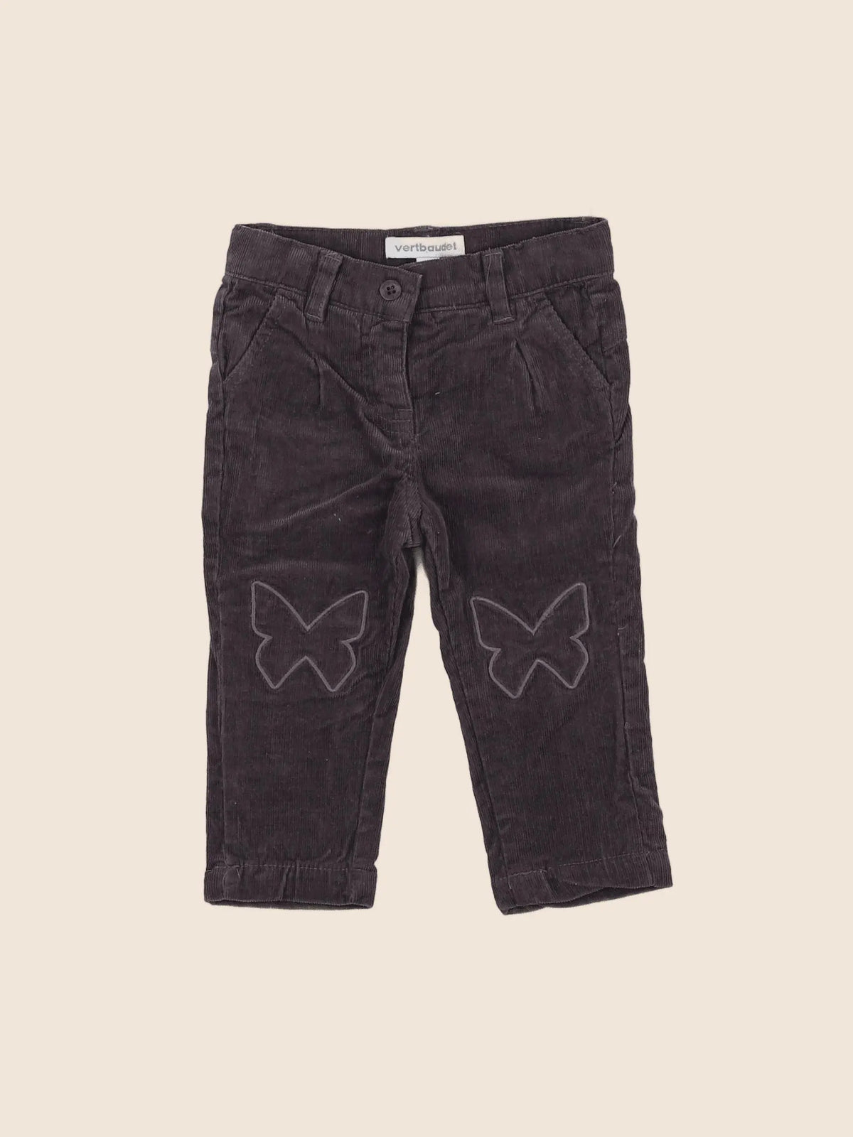 Vertbaudet - pantalon marron - 3 mois