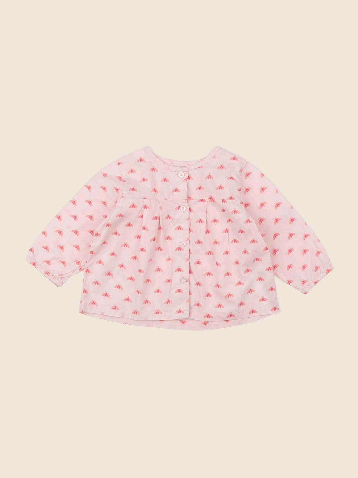 Vertbaudet - blouse rose - 9 mois