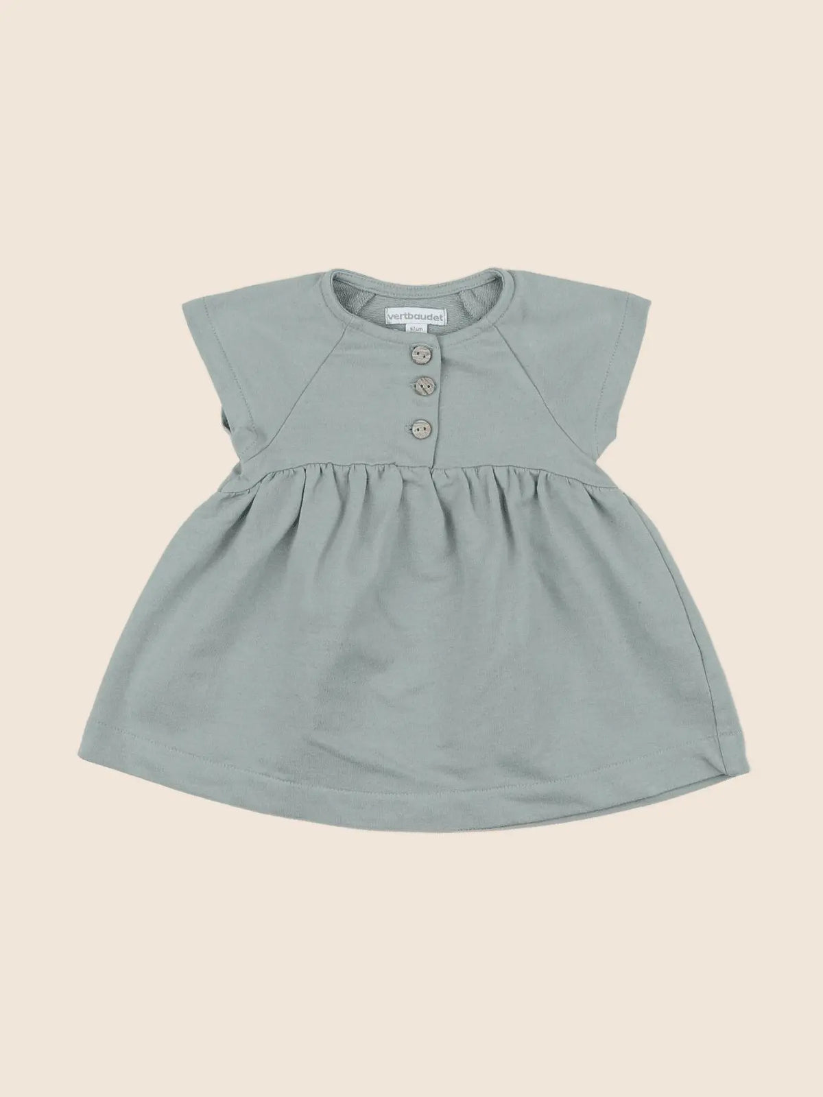 Vertbaudet - robe vert - 6 mois