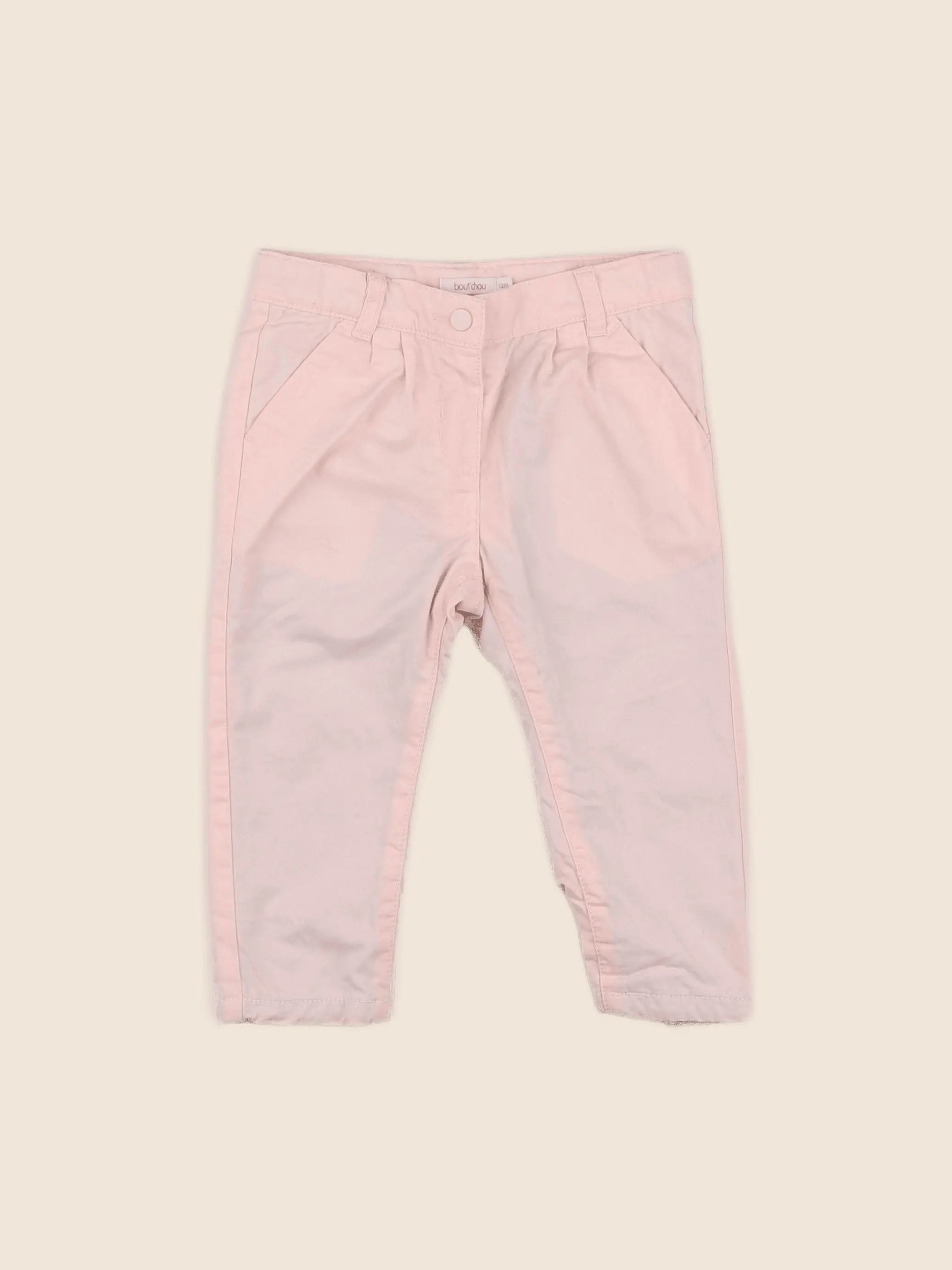 Boutchou - pantalon rose - 12 mois