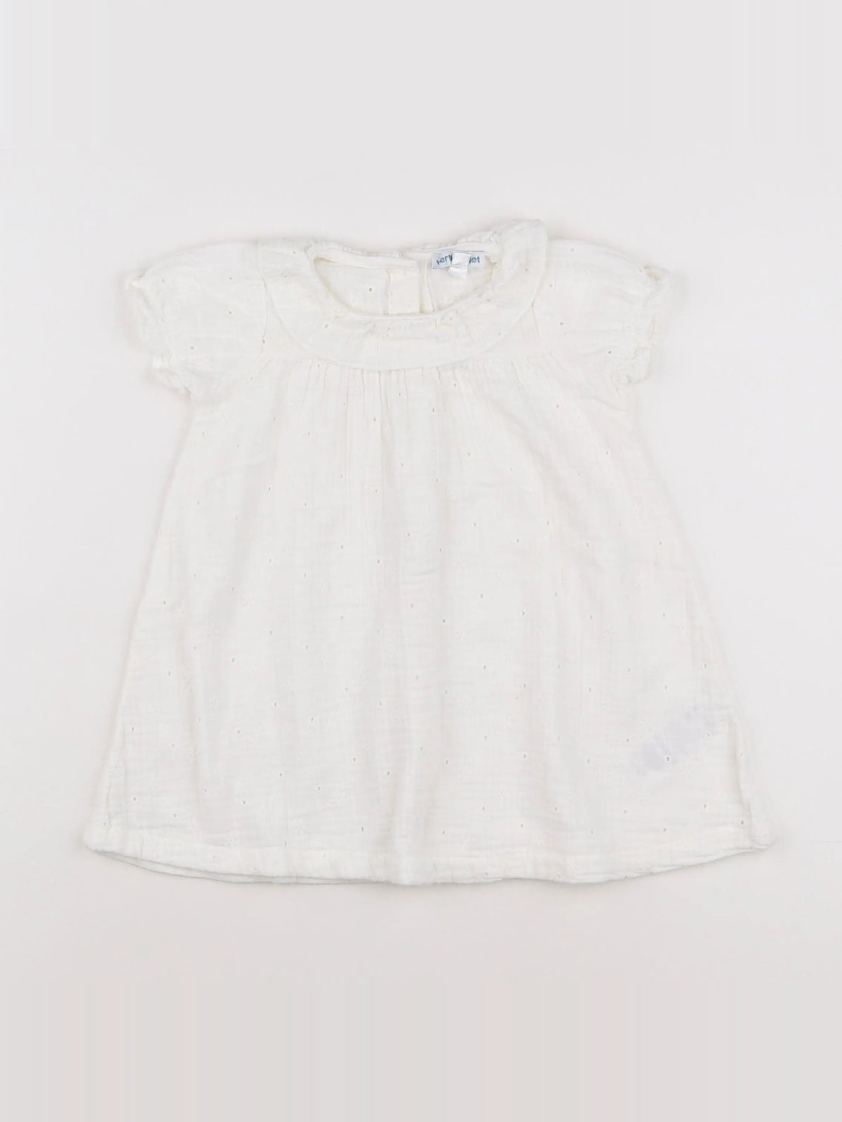 Vertbaudet - robe blanc - 18 mois