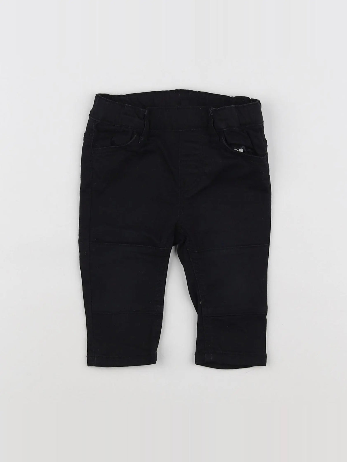 H&M - jegging noir - 6 mois
