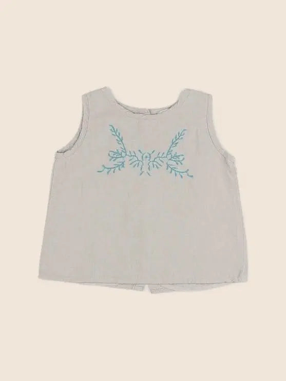 Bonnet à Pompon - blouse gris - 18 mois