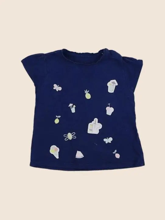 Vertbaudet - tee-shirt bleu - 18 mois