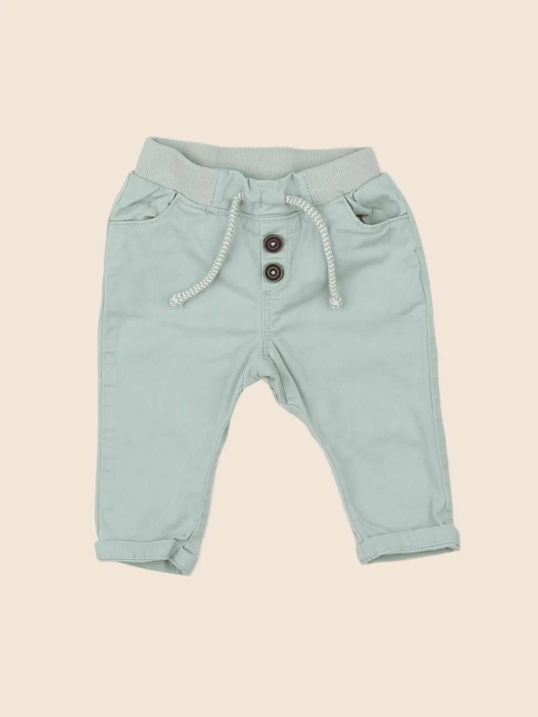 Tape à l'oeil - pantalon vert - 6 mois