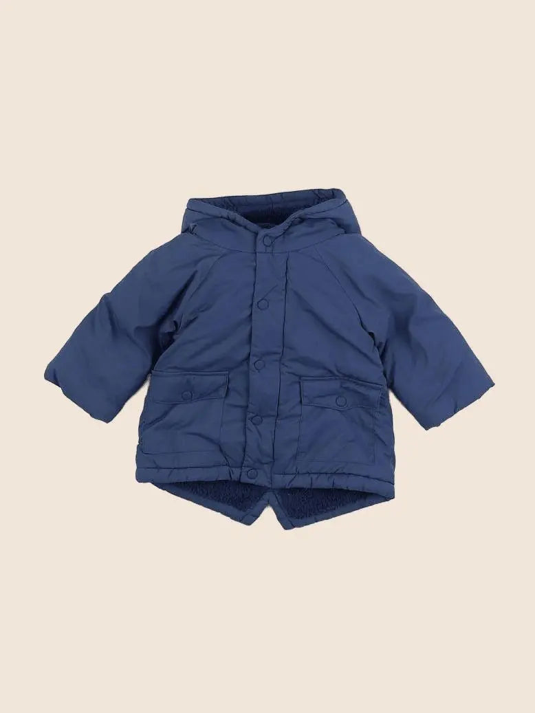 Vertbaudet - parka bleu - 6 mois