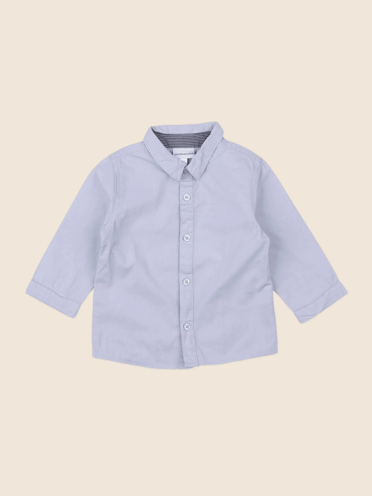 Vertbaudet - chemise bleu - 12 mois