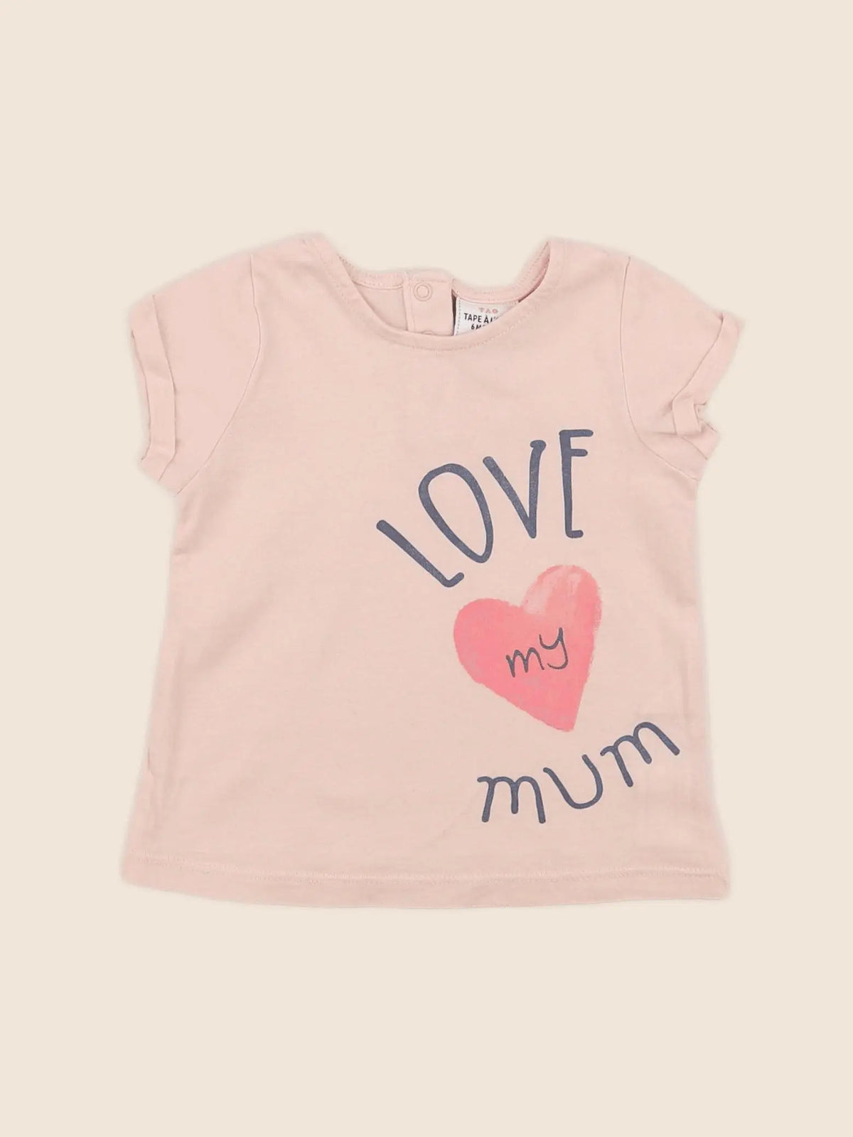 Tape à l'oeil - tee-shirt rose - 6 mois