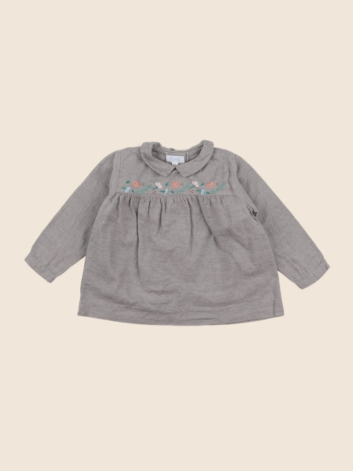 Acanthe - blouse gris - 6 mois