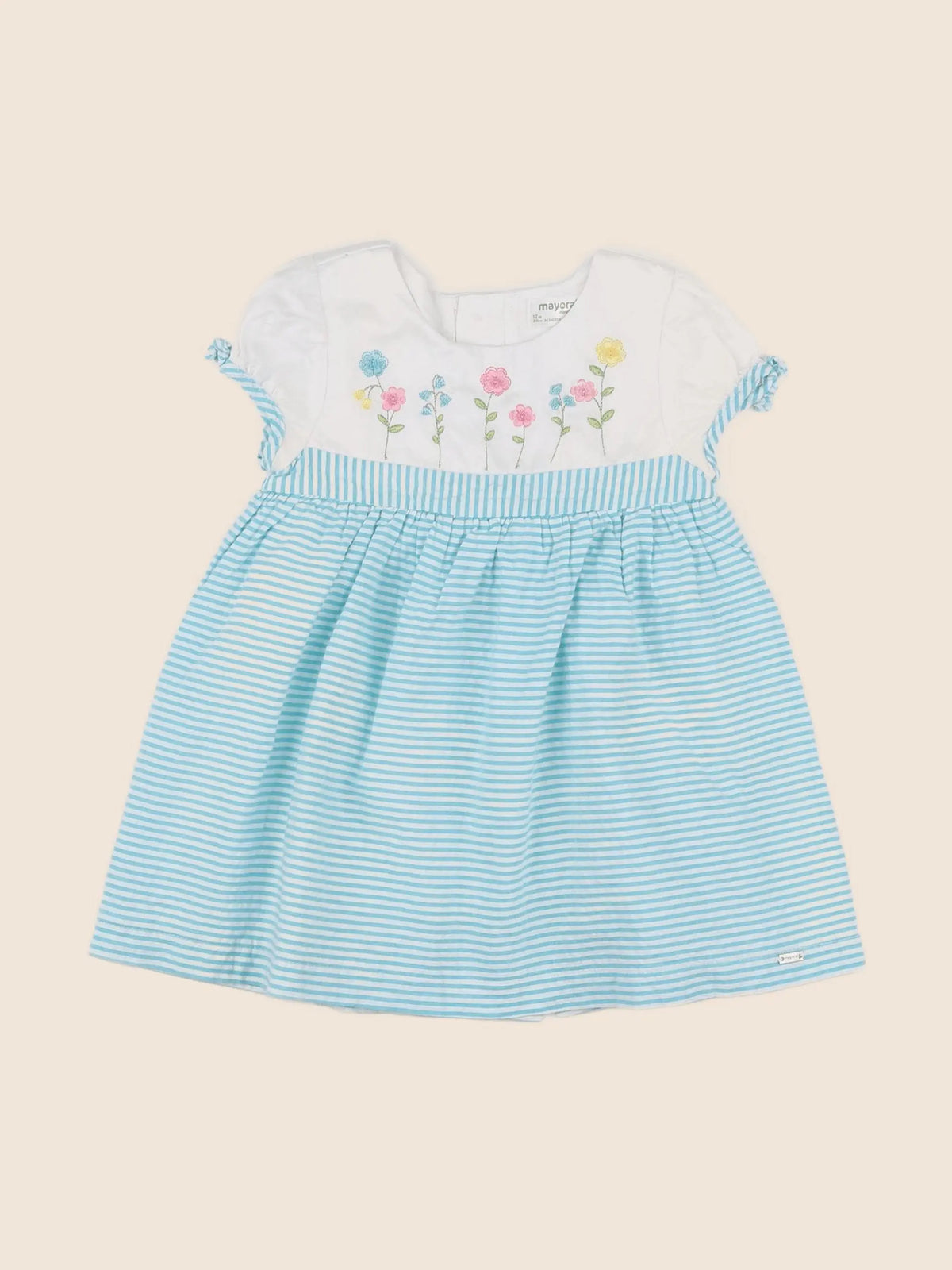 Mayoral - robe bleu - 12 mois
