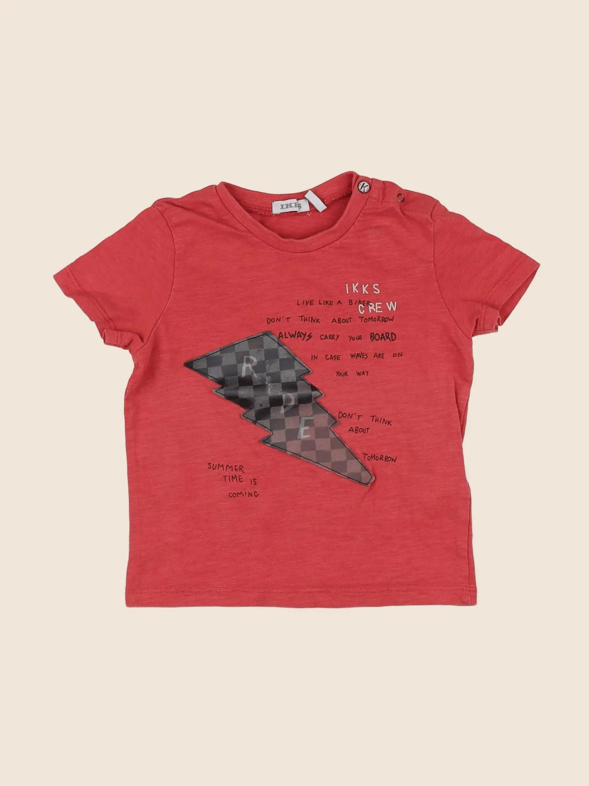 IKKS - tee-shirt rouge - 18 mois