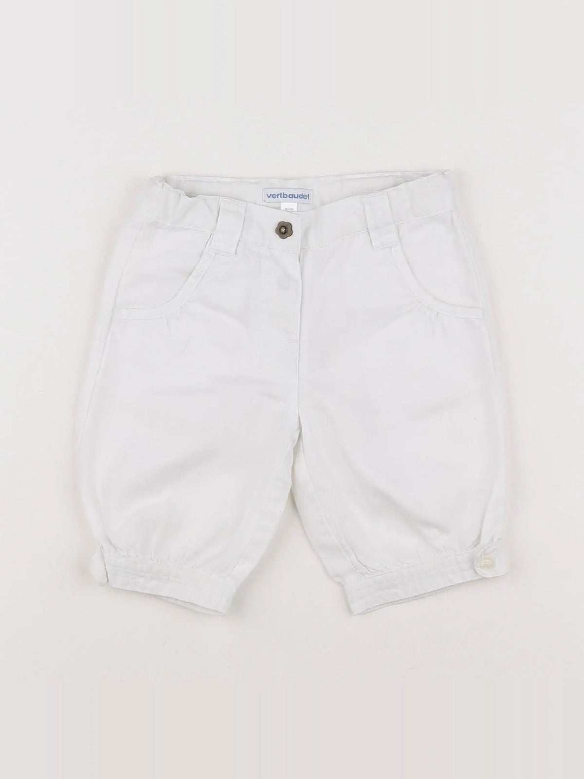 Vertbaudet - short blanc - 2 ans