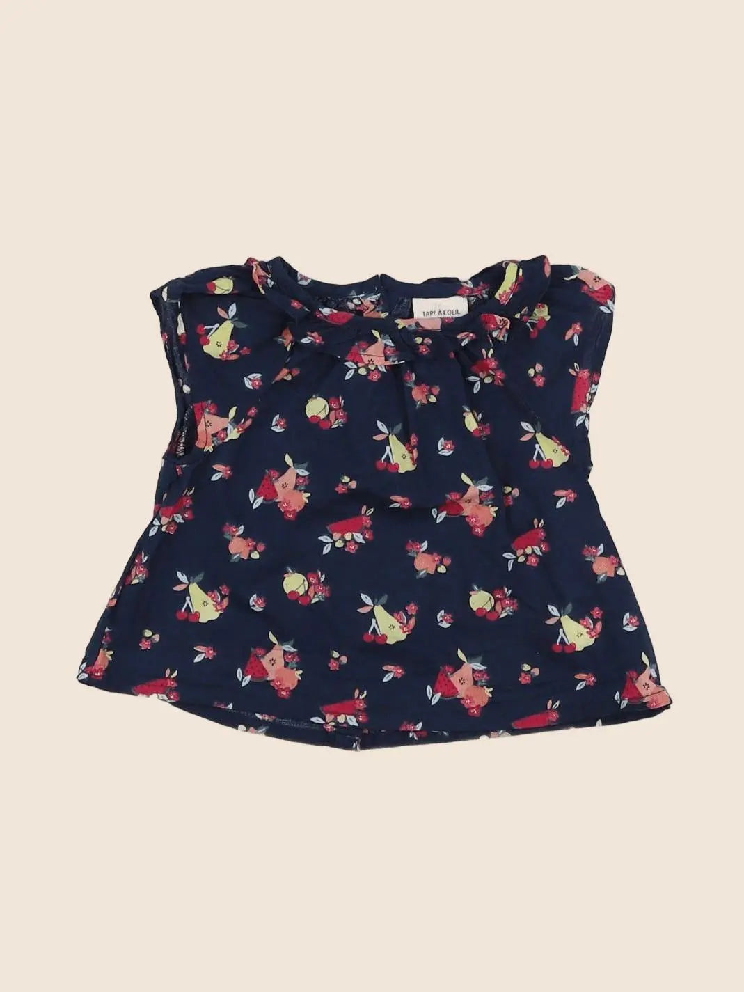 Tape à l'oeil - blouse bleu, rouge, jaune - 3 mois