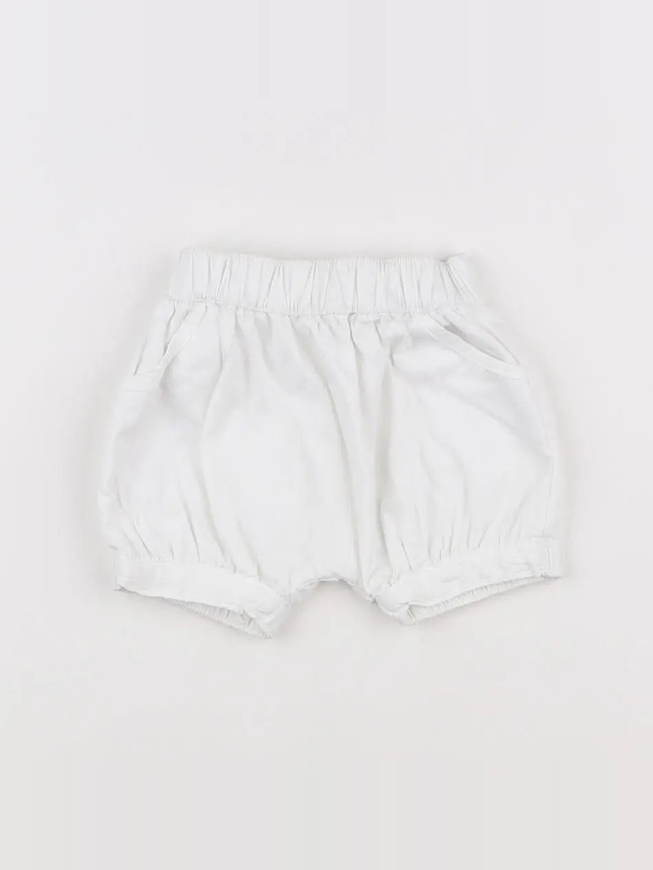 Vertbaudet - short blanc - 3 mois