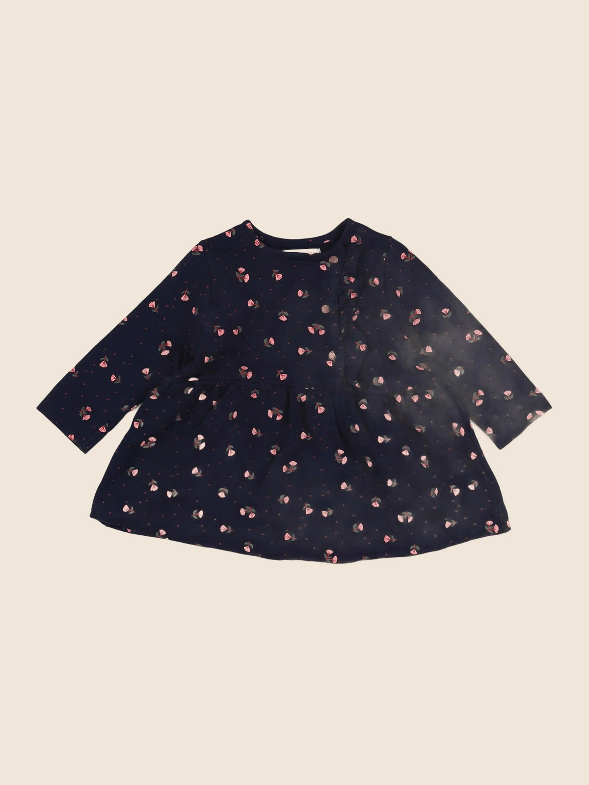Vertbaudet - robe bleu - 12 mois