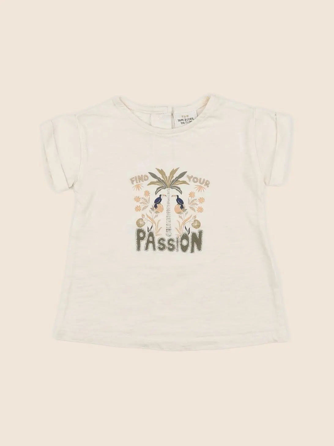 Tape à l'oeil - tee-shirt beige - 9 mois