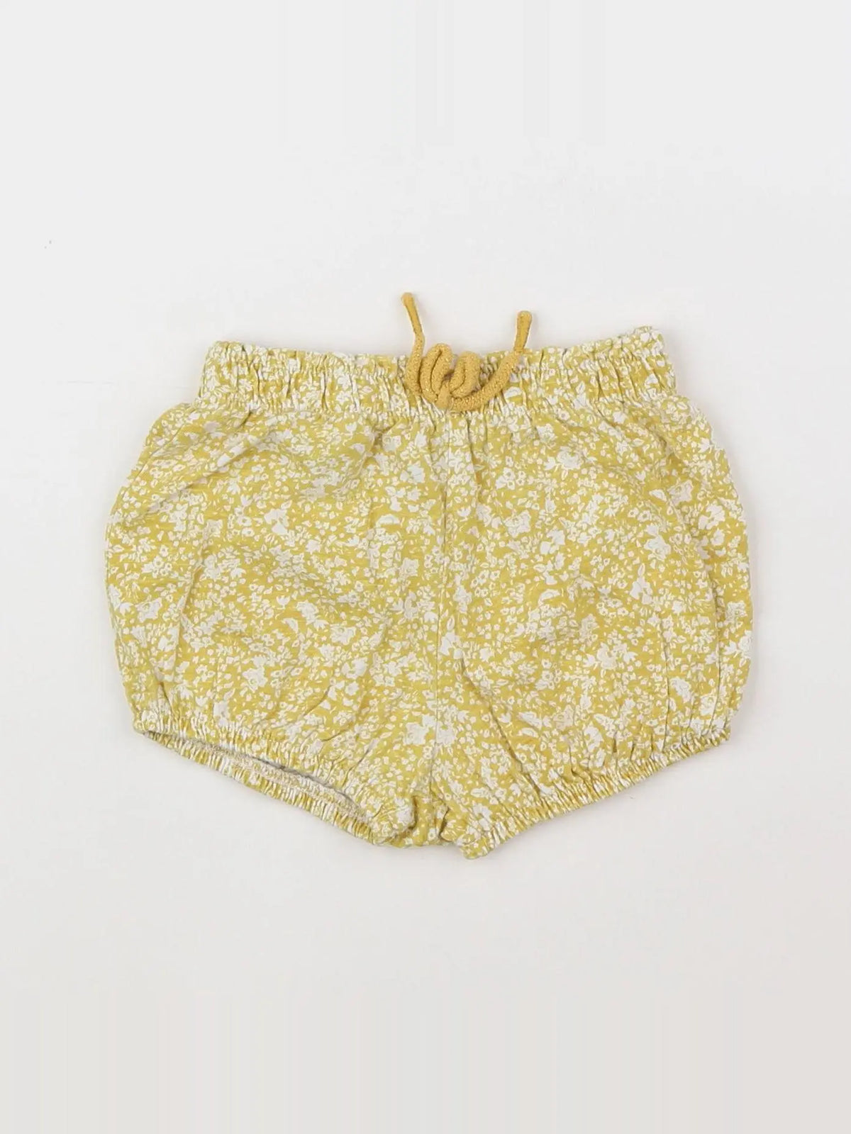 Vertbaudet - short blanc, jaune - 12 mois