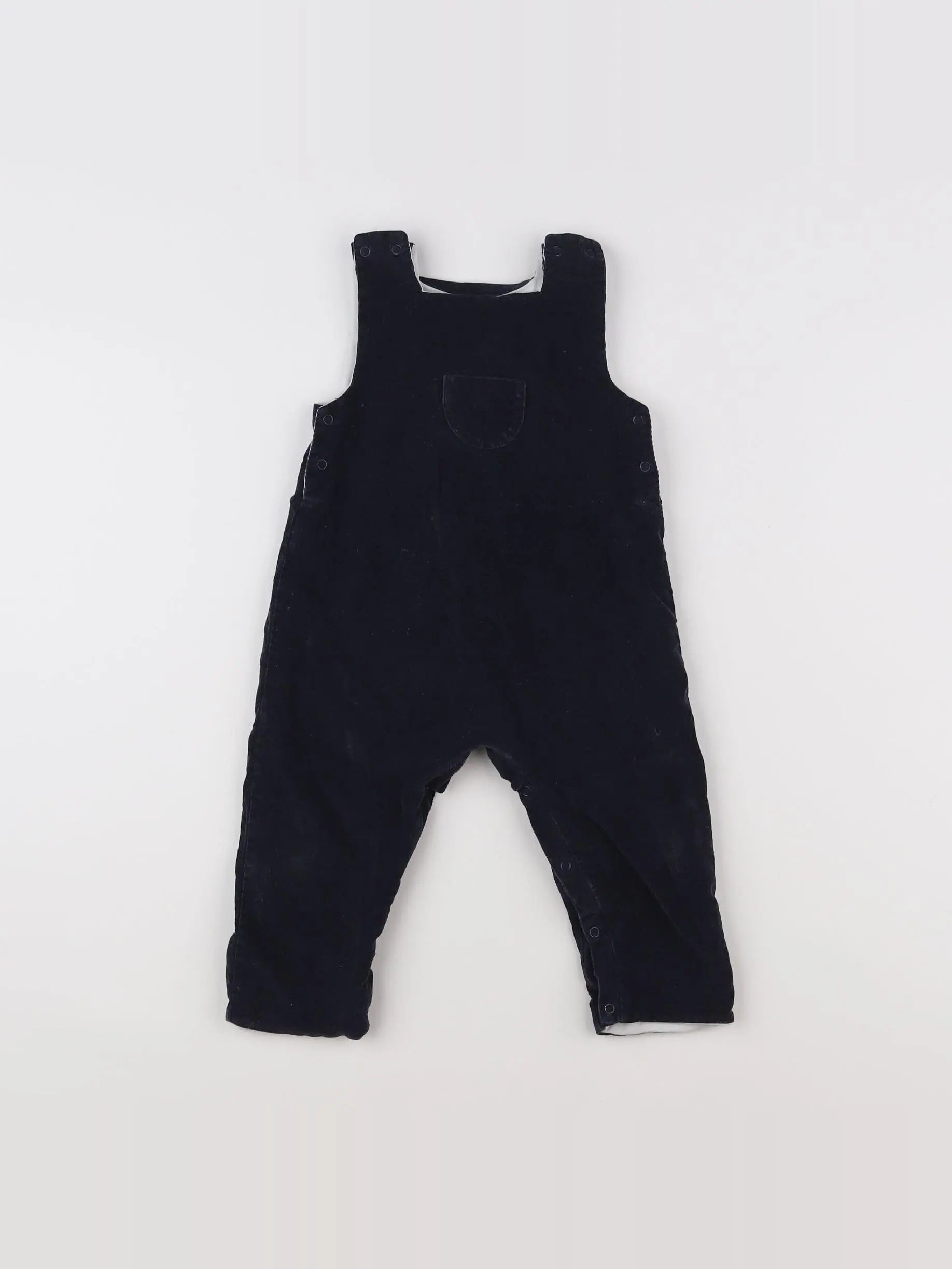 Petit Bateau - salopette bleu - 12 mois