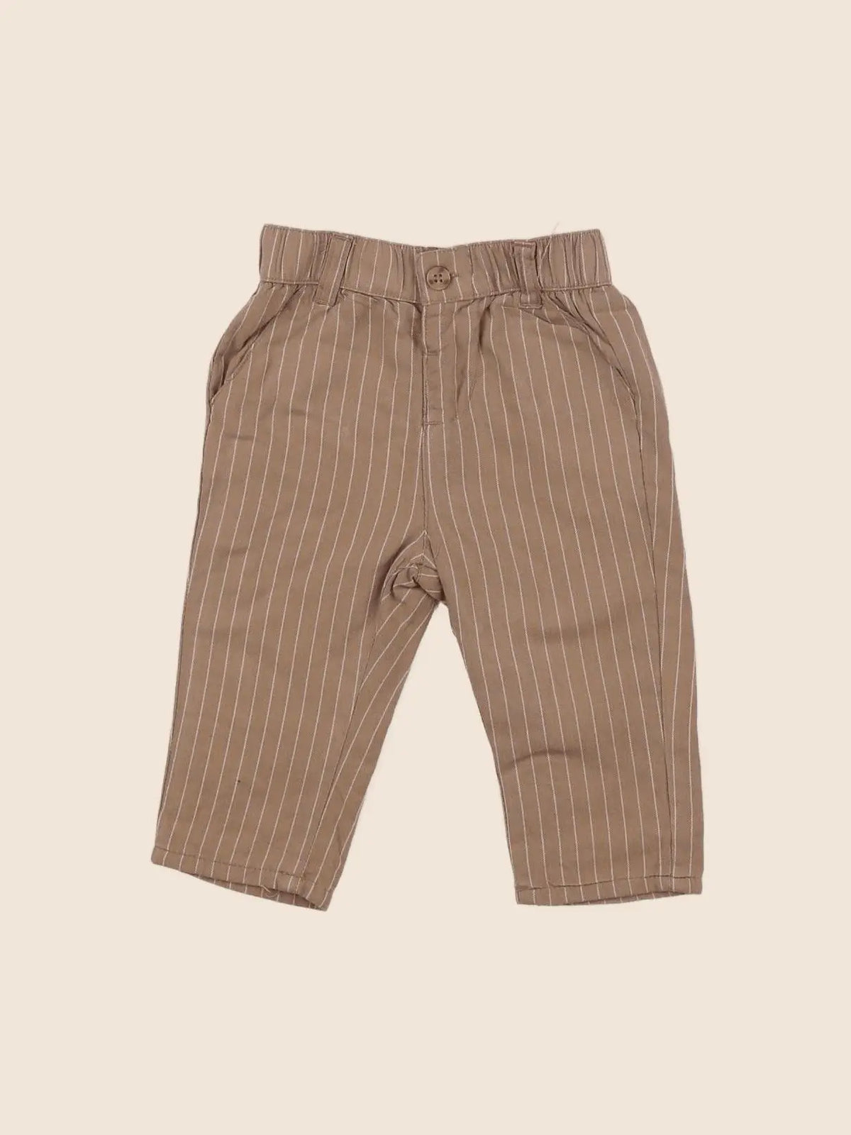 Vertbaudet - pantalon marron - 6 mois