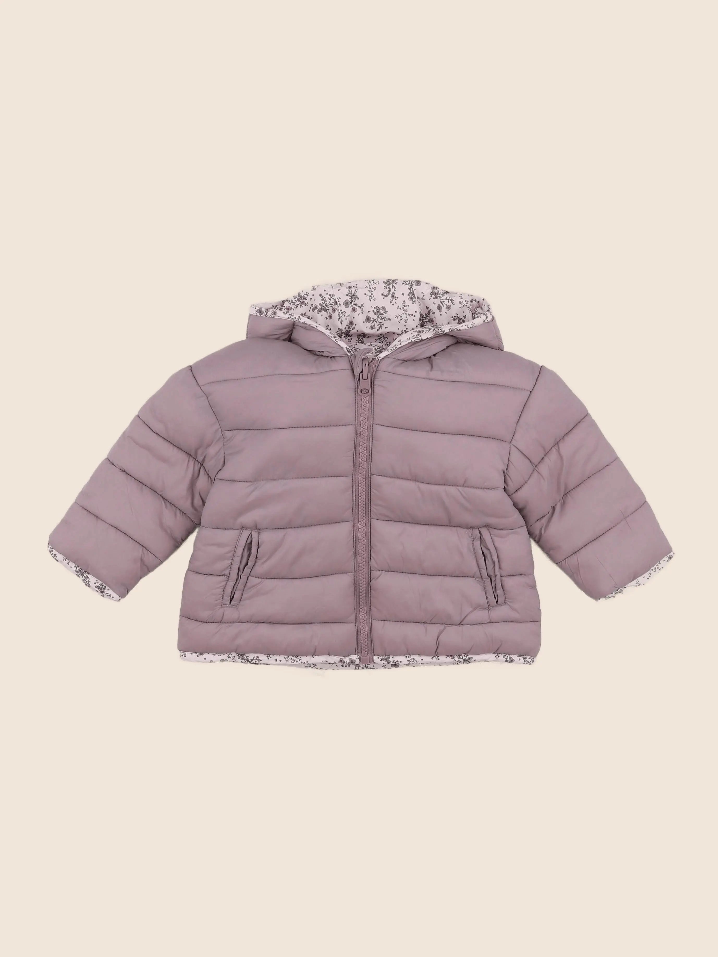 Vertbaudet - doudoune violet - 12/18 mois