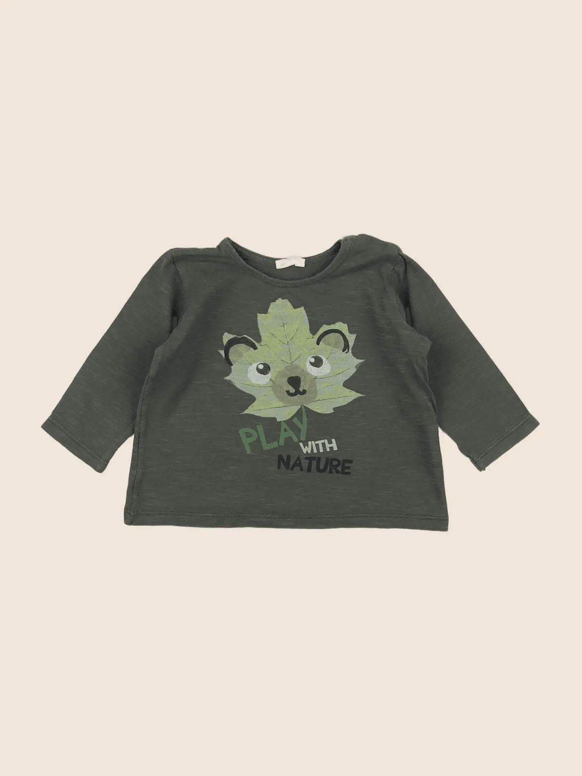 Benetton - tee-shirt vert - 6 mois