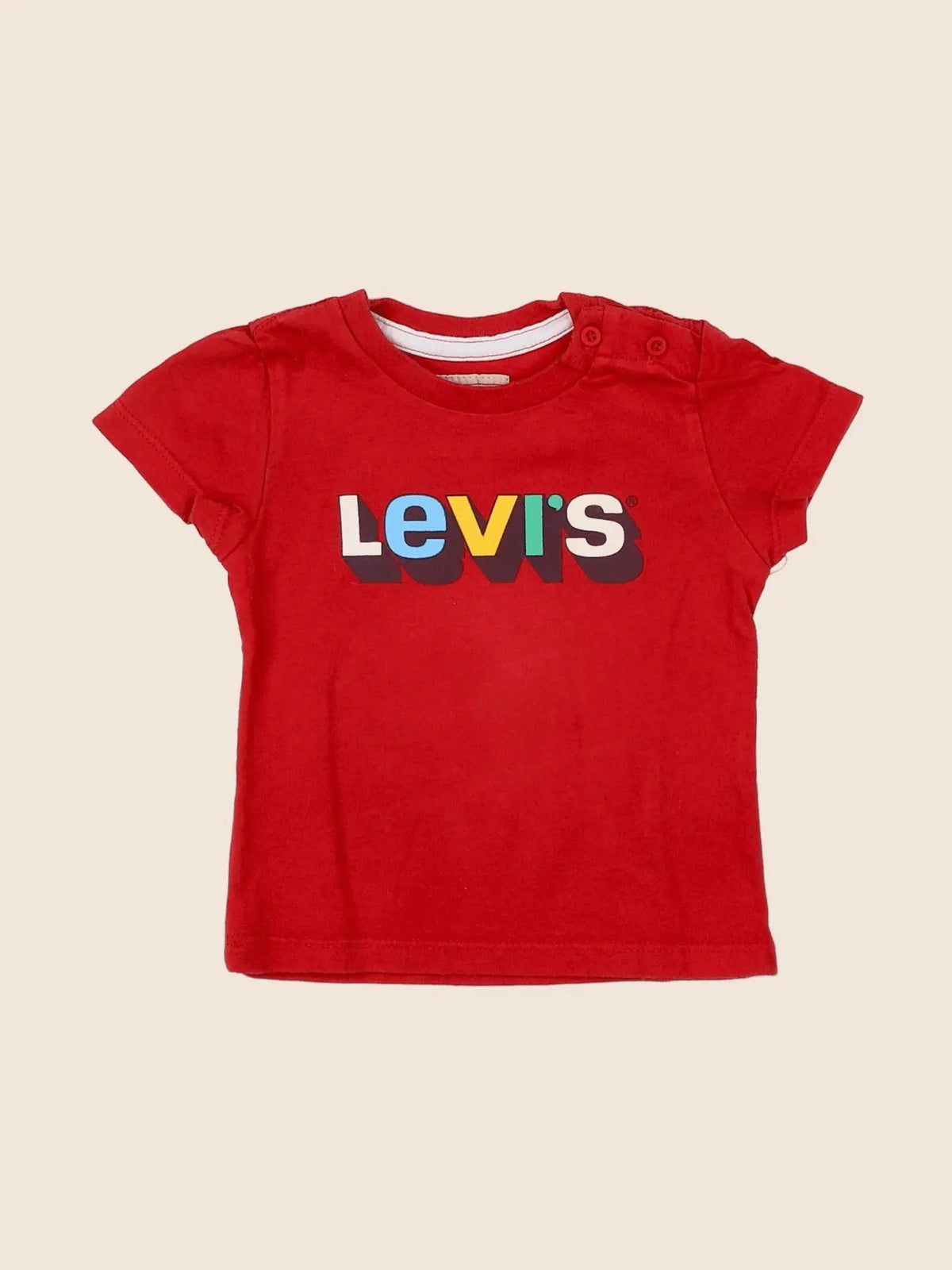 Levi's - tee-shirt rouge - 12 mois