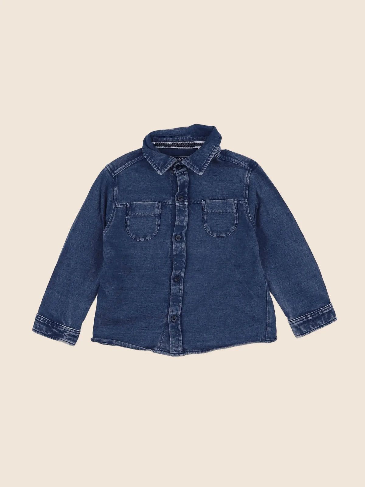 Mango - chemise bleu - 9/12 mois