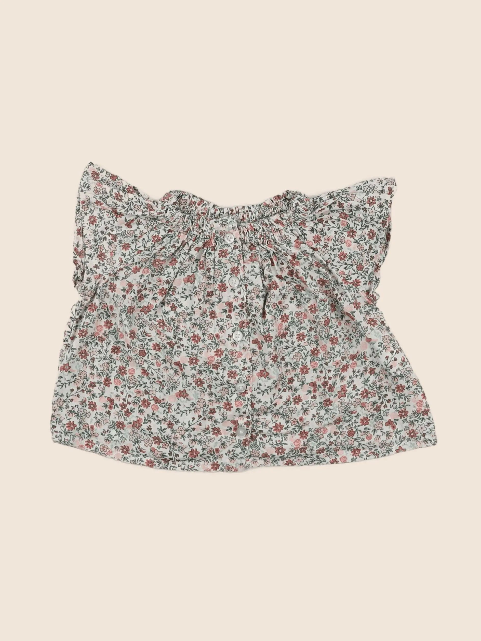 Tape à l'oeil - blouse vert - 6 mois