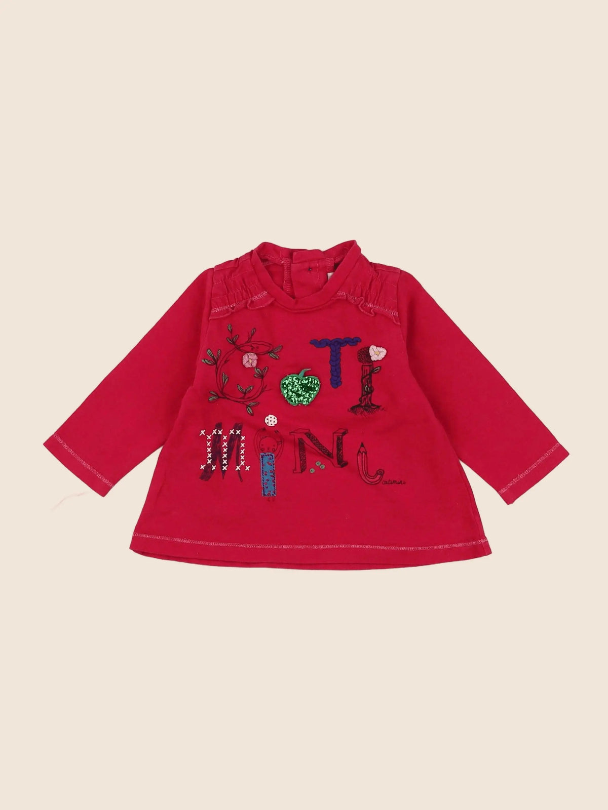 Catimini - tee-shirt rose - 6 mois