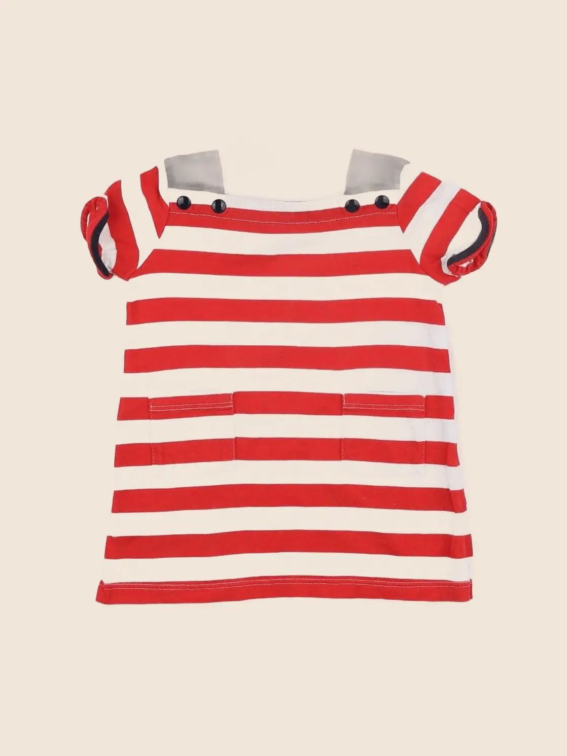 Petit Bateau - robe rouge - 3 mois