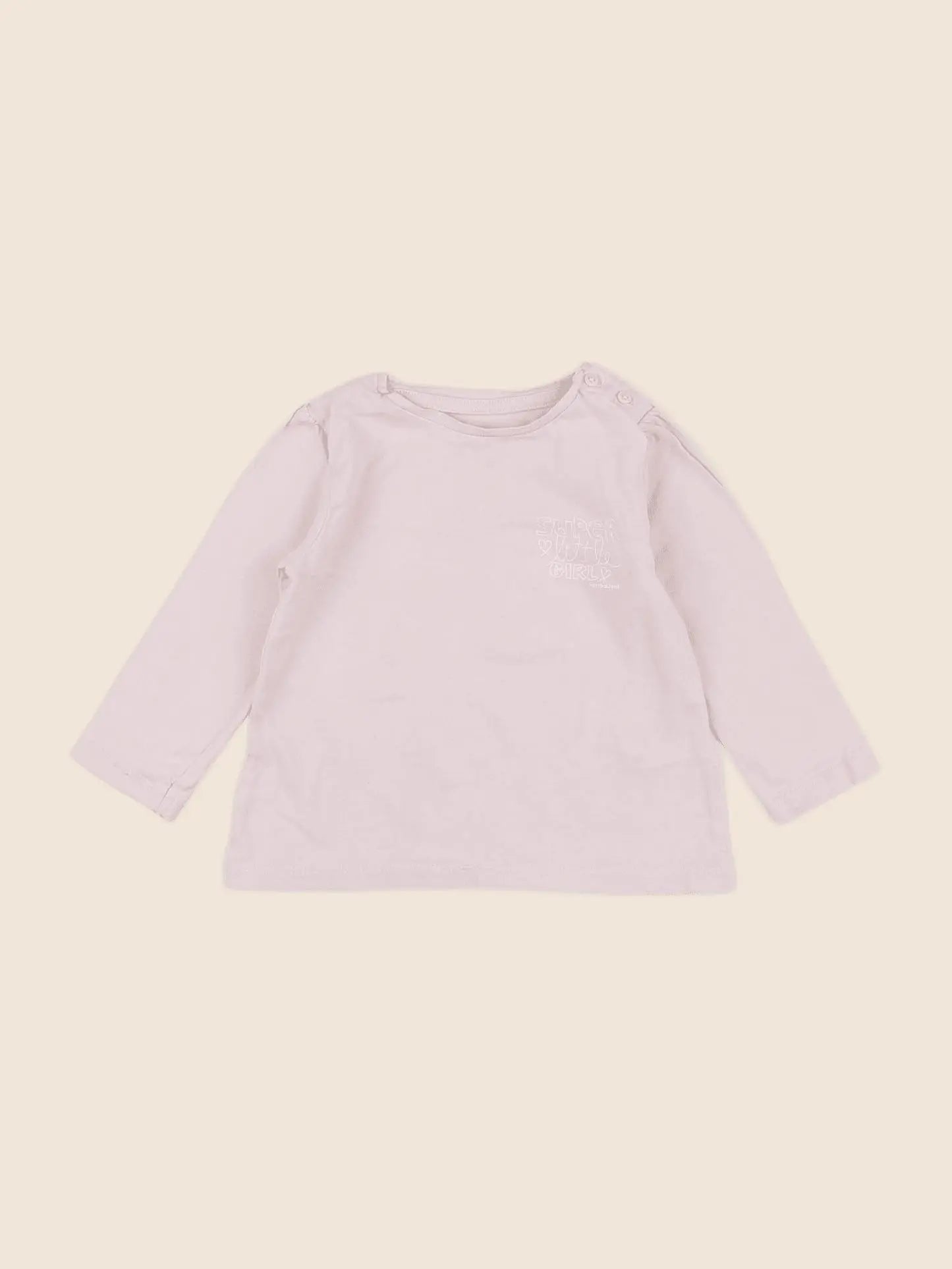 Vertbaudet - tee-shirt rose - 12 mois