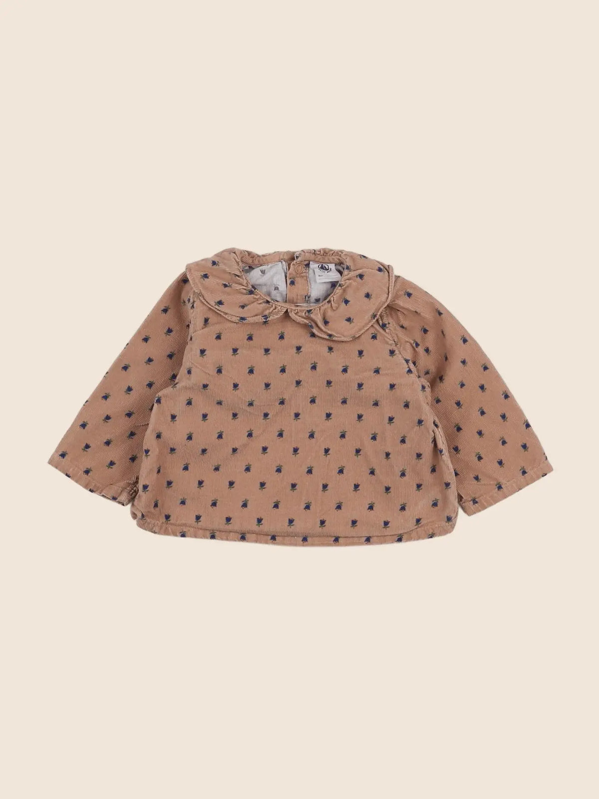 Petit Bateau - blouse marron - 6 mois