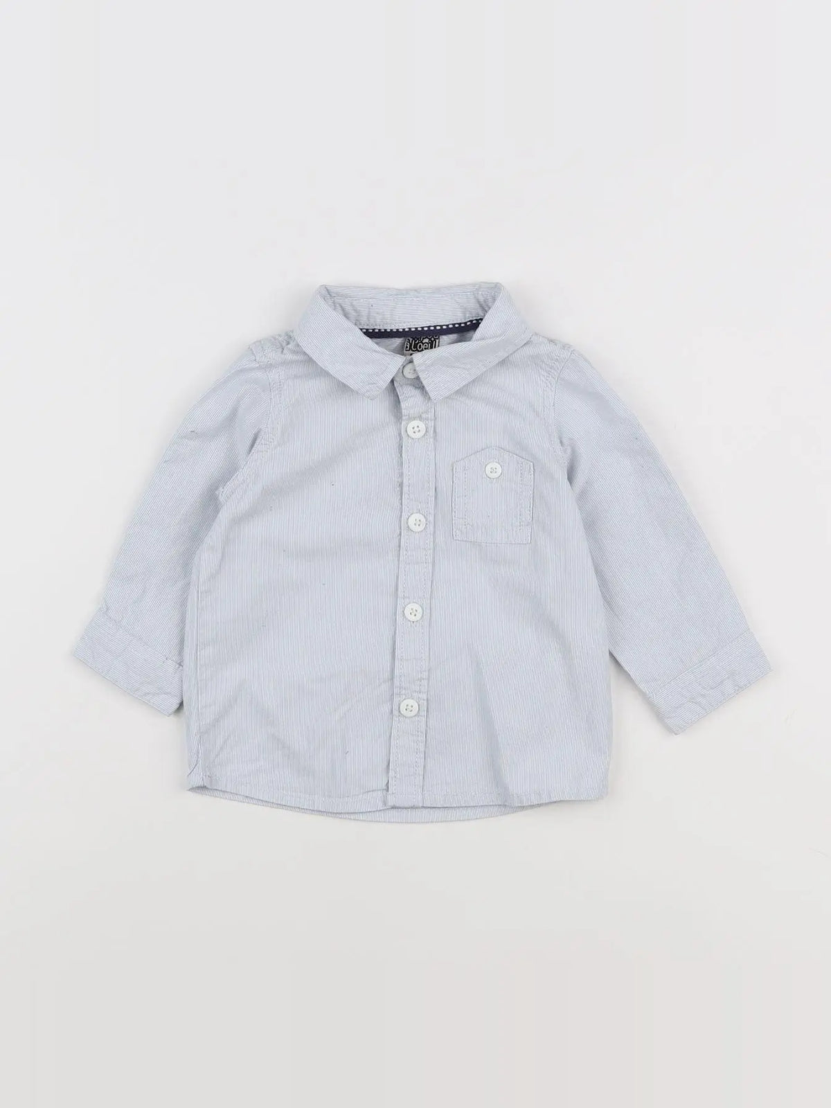 Tape à l'oeil - chemise bleu - 6 mois