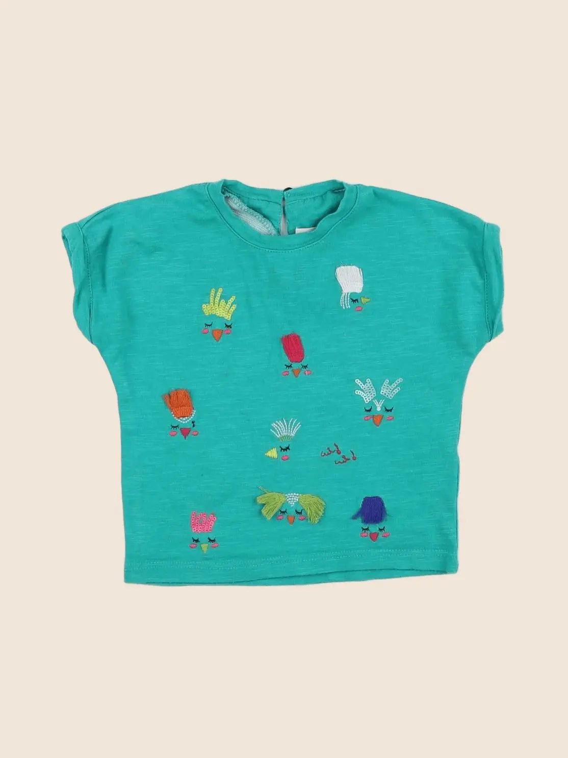 Catimini - tee-shirt vert - 6 mois
