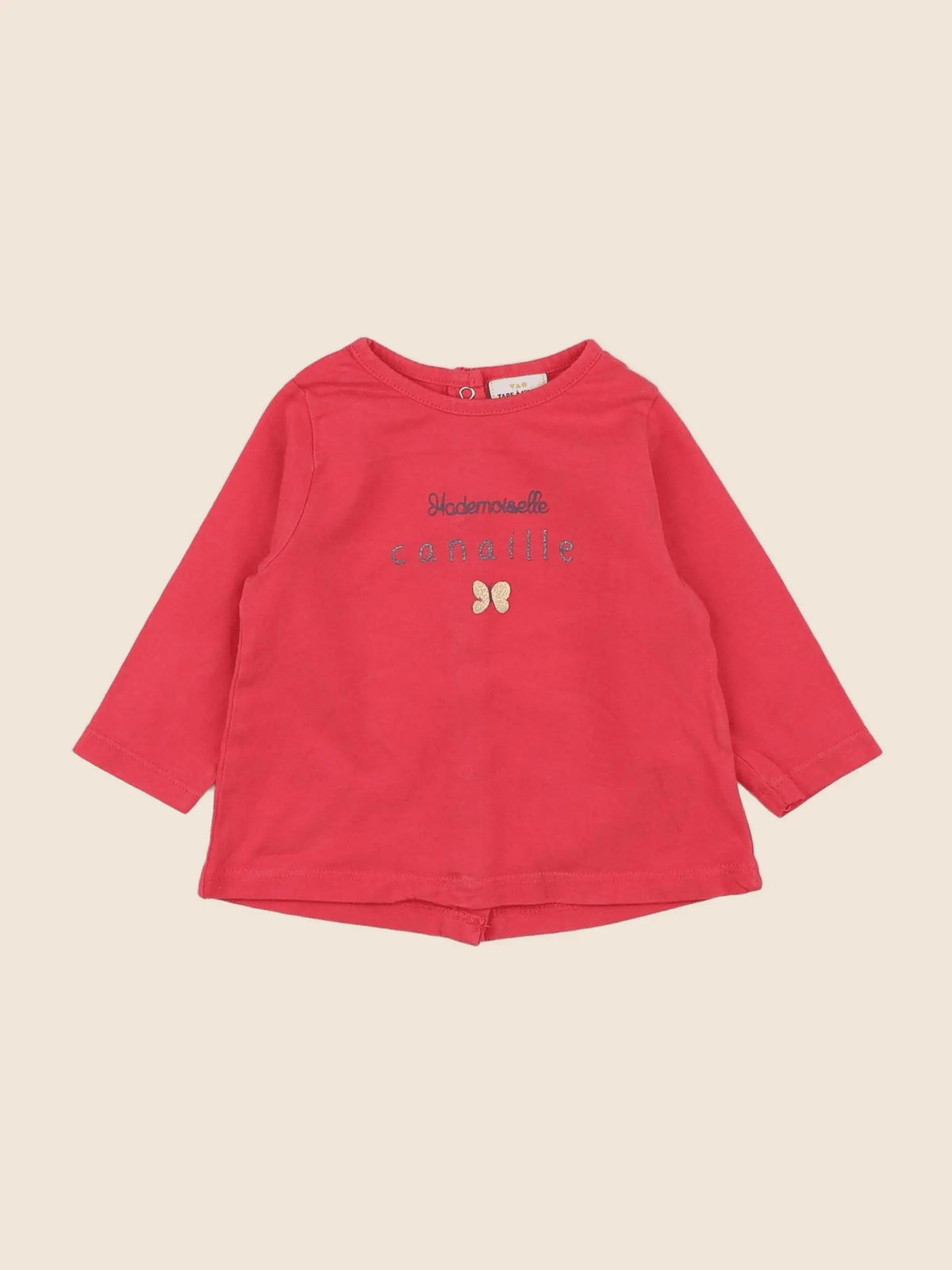 Tape à l'oeil - tee-shirt rose - 6 mois