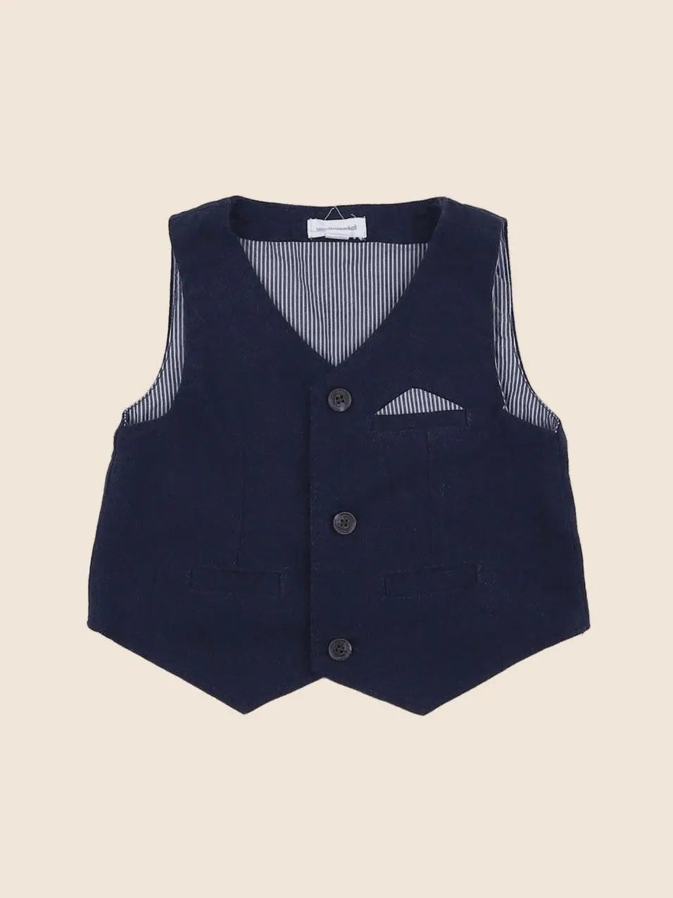 Vertbaudet - gilet bleu - 6 mois