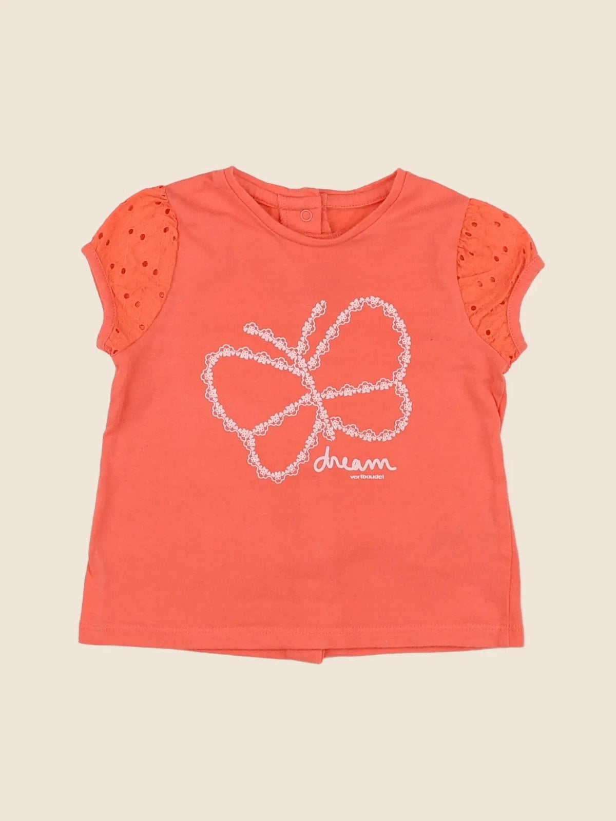 Vertbaudet - tee-shirt orange - 9 mois