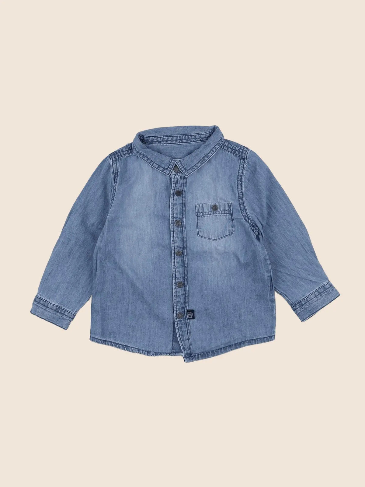 Vertbaudet - chemise bleu - 18 mois