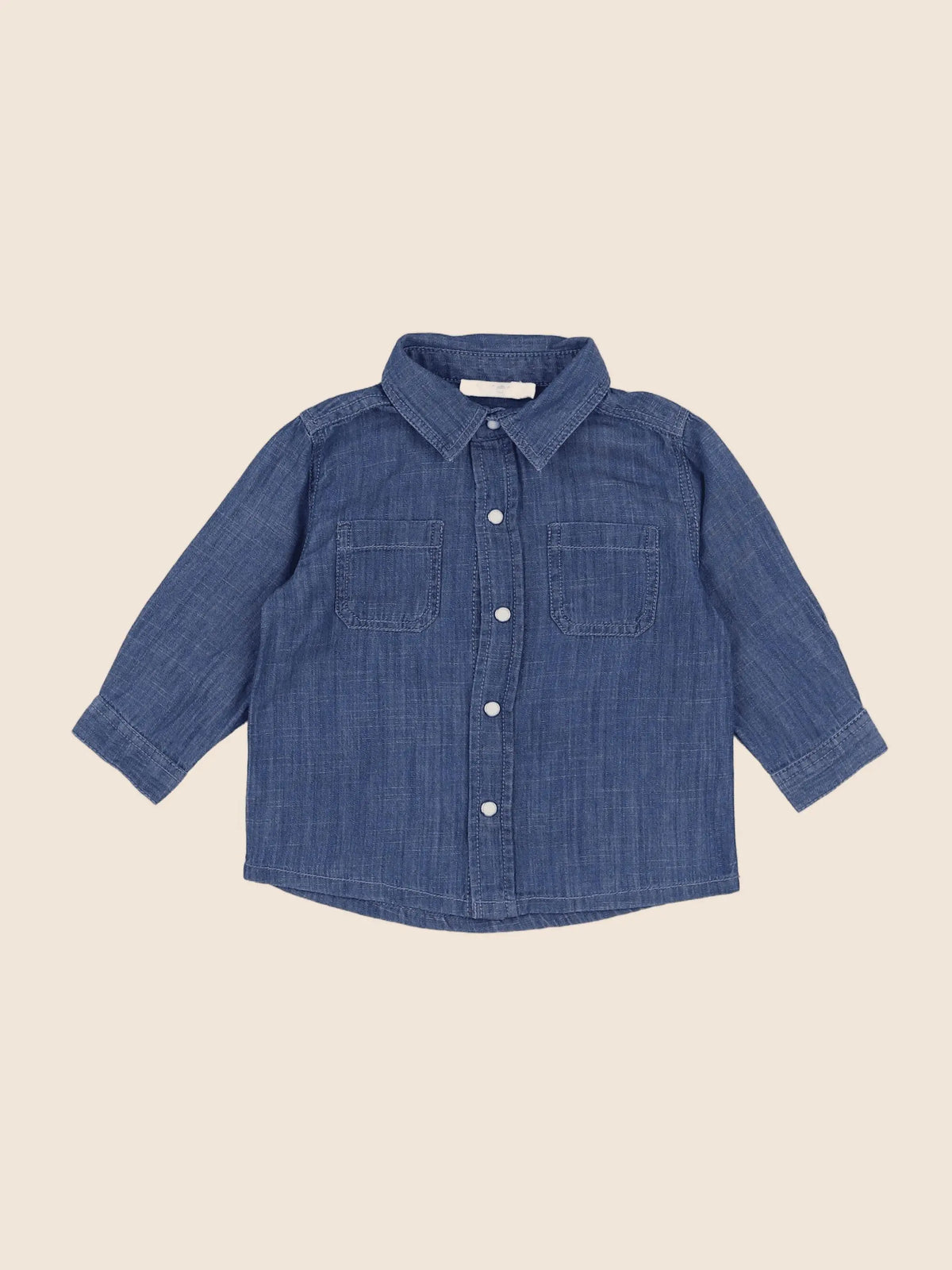 Boutchou - chemise bleu - 6 mois