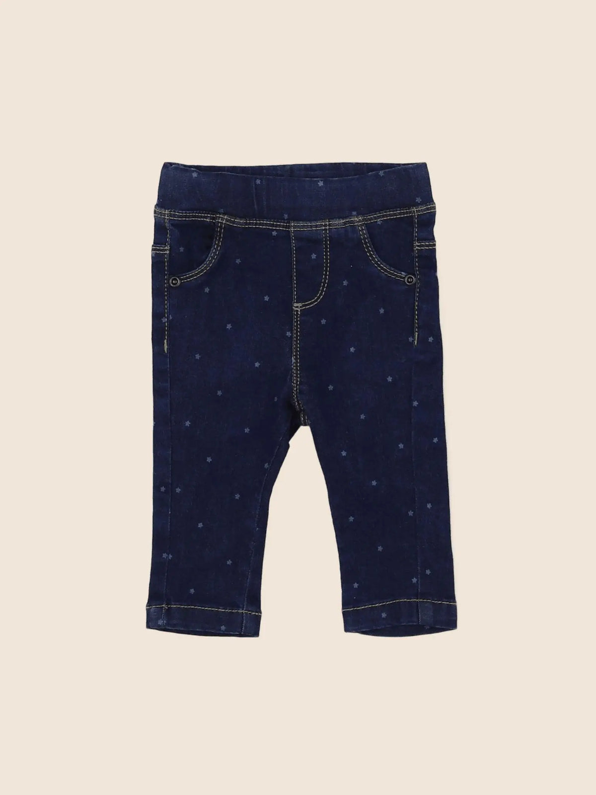 Vertbaudet - jegging bleu - 3 mois