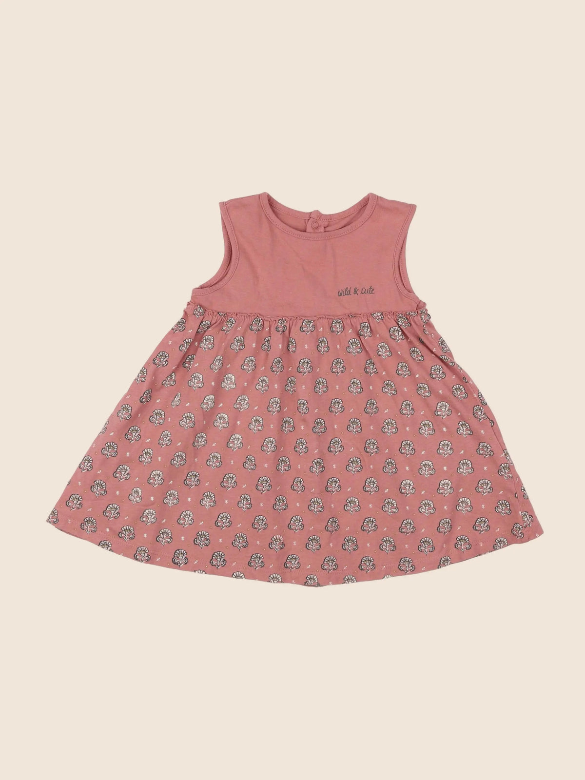Vertbaudet - robe rose - 9 mois