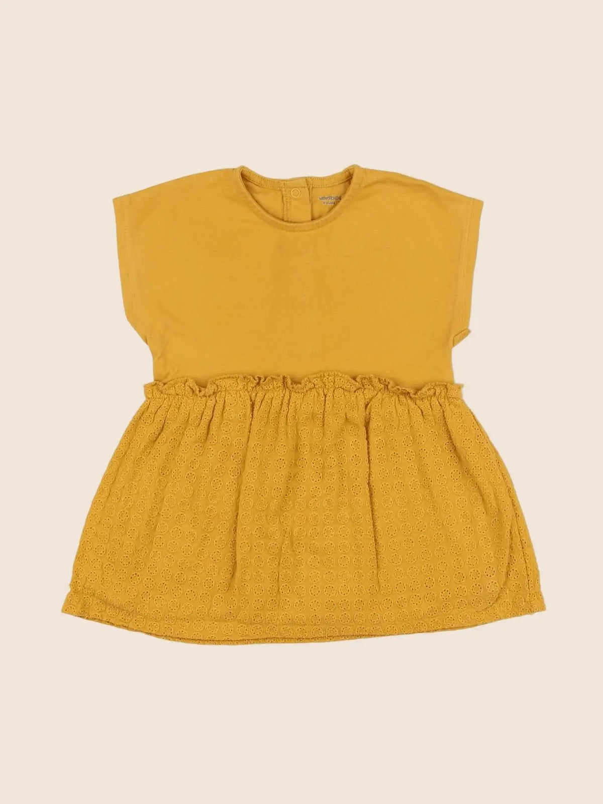 Vertbaudet - robe jaune - 9 mois